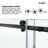 50-55" W x 66" H Frameless Single Sliding Tub Door, 3/8"(10mm) SGCC Tempered Clear Glass with R5 Beveled Edge, Shatter-Resistant Anti-Explosion Film, Square Top Rail & Installation Hole Locator-118161716
