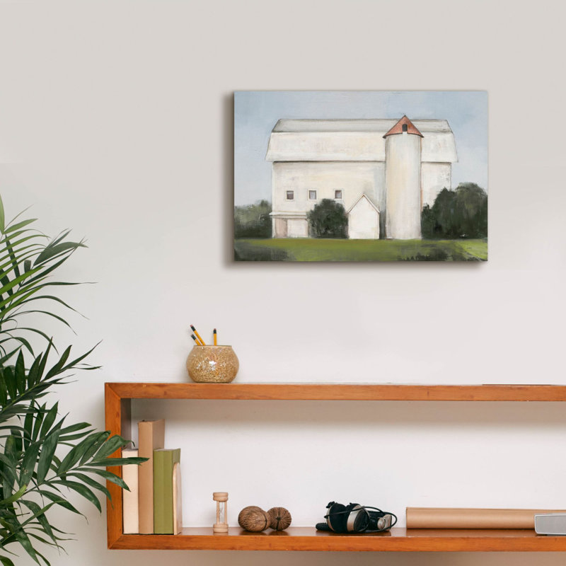 "Gracie Oaks" On The Farm Light "par Julia Purinton, art mural sur toile, H 12 po x l 18 po x P 0,75 po
