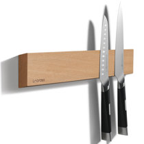 Zassenhaus Ash Wood Magnetic Knife Block