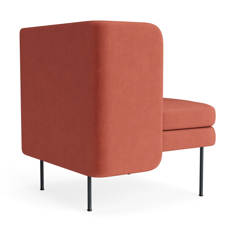 MTO - Bloke Lounge Chair, Tomato Velvet