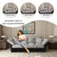 2 Seater Velvet Sofa Bed-126428404