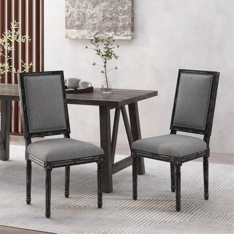 Chaise de salle à manger, Gris, Gris