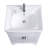 Maciel White Adeline Large Freestanding Cabinet Vanity Bathroom Sink