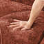 Rouge désossé en forme de U rouge avec velours doux et éponge haute densité 32d, style, conception antidérapante, mobile, sans assemblage, pour les espaces, revêtement