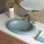 Cuyama Slate Stone Handmade Oval Drop-In Bathroom Sink-97563509