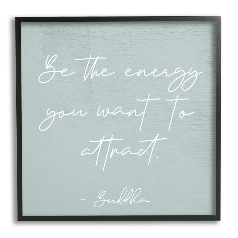 Motivation inspirante de Bouddha, Giclée encadrée noir minuit, H 12 po x l 12 po x P 1,5 po