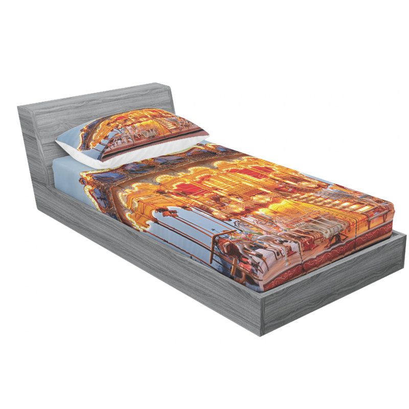 Microfiber Sheet Set, Twin Sheet Set with Fitted Sheet