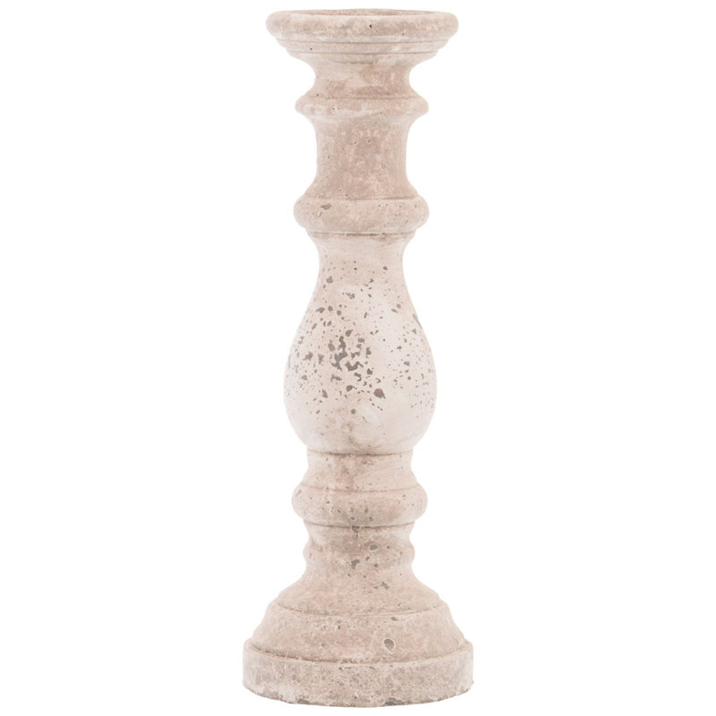 Wood Tabletop Candlestick, 45cm H x 16cm W x 16cm D