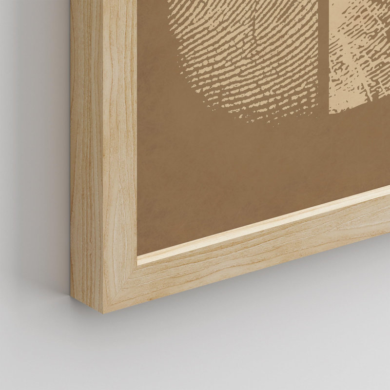 «Wood Grain Geometric Texture» sur papier, Naturel, H 14 po x l 11 po