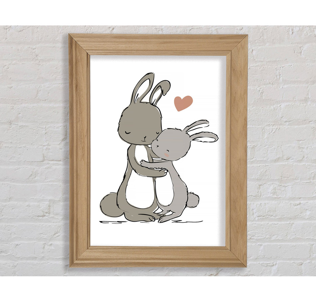 Bunny Love - Einzelne Bilderrahmen Kunstdrucke