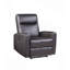 Fauteuil inclinable souple, fauteuil inclinable électrique en cuir grainé brun Blane