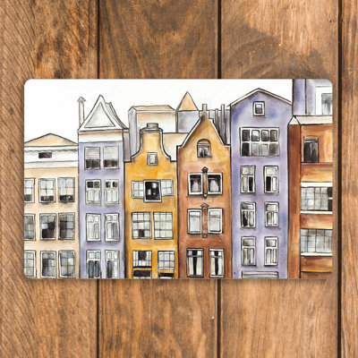 Polypropylene Plastic Cities & Maps Rectangle Placemat