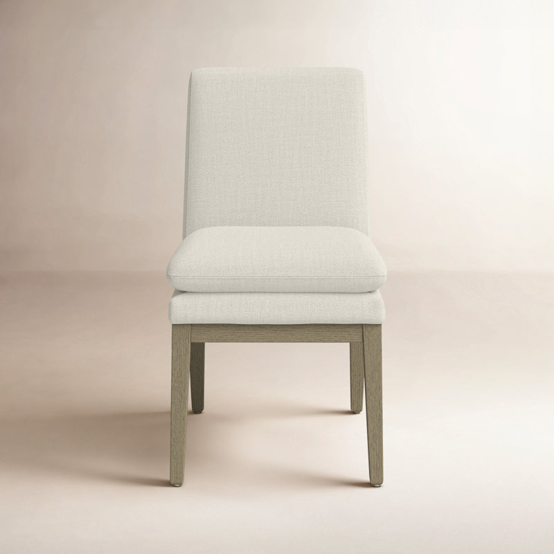 Bethea Upholstered Dining Chair, Effie Linen Performance Linen