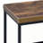 Weathered Oak And Black 1-Shelf TV Stand