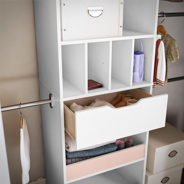Little Seeds Poppy Closet Organizer, White With Pink Or Blue & Reviews -  Wayfair Canada