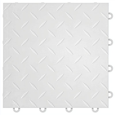Flooringinc Diamond Nitro Garage Flooring Tiles 12In X 12In X 3/8In Interlocking Modular Floor