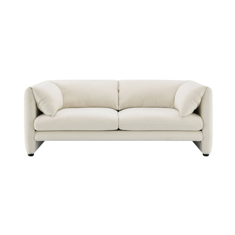 Jaeda Beige Boucle Loveseat