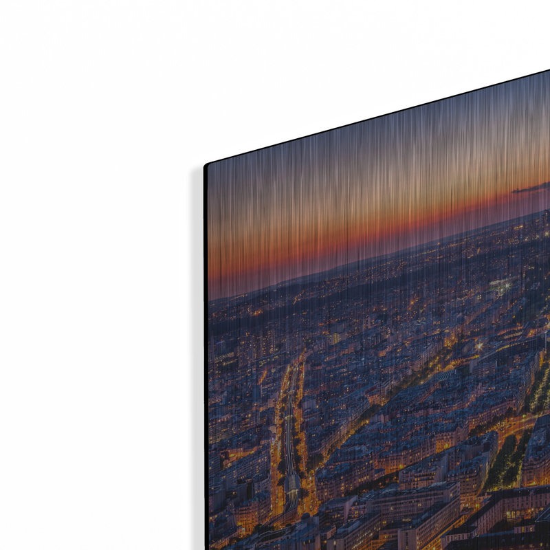 Latitude City® City Lights par H.J. Herrera, art mural en métal, H 16 po x l 24 po