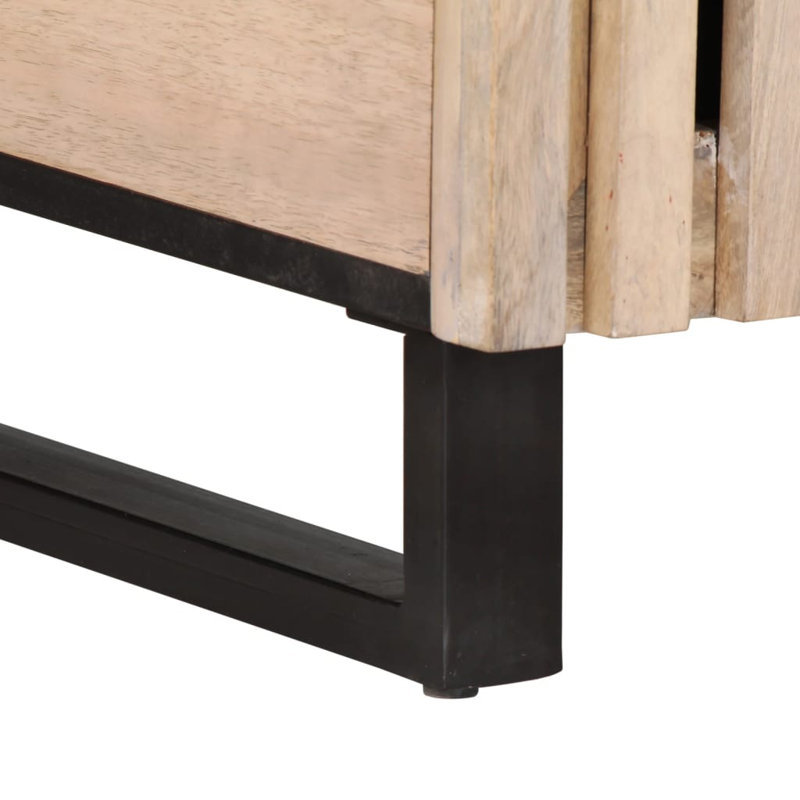 Aley Solid Wood Coffee Table with Storage, White