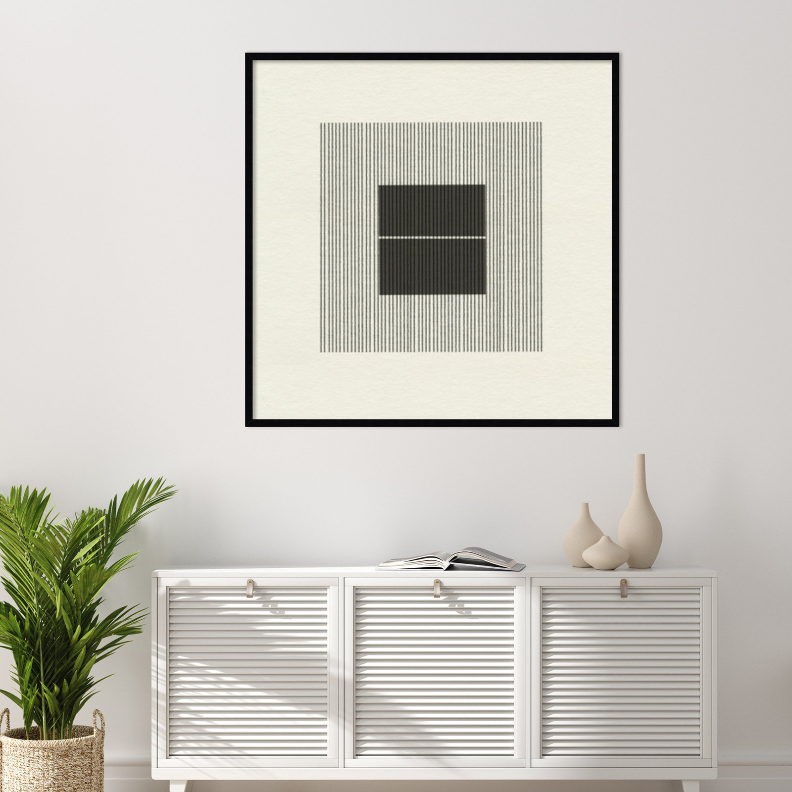 Honoring Matisse Warm by The MIUUS STUDIO, 41" H x 41" W x 1" D, Black