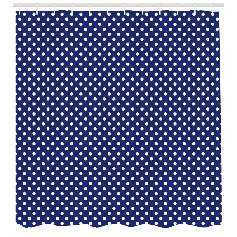 Geometric Shower Curtain with Hooks Included, 70" H x 69" W