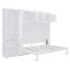 Grand lit escamotable mural avec armoires, grand