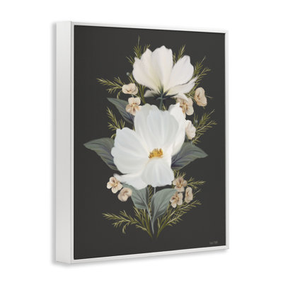 Lace Cosmos Flowers Framed Giclee, design by House Fenway