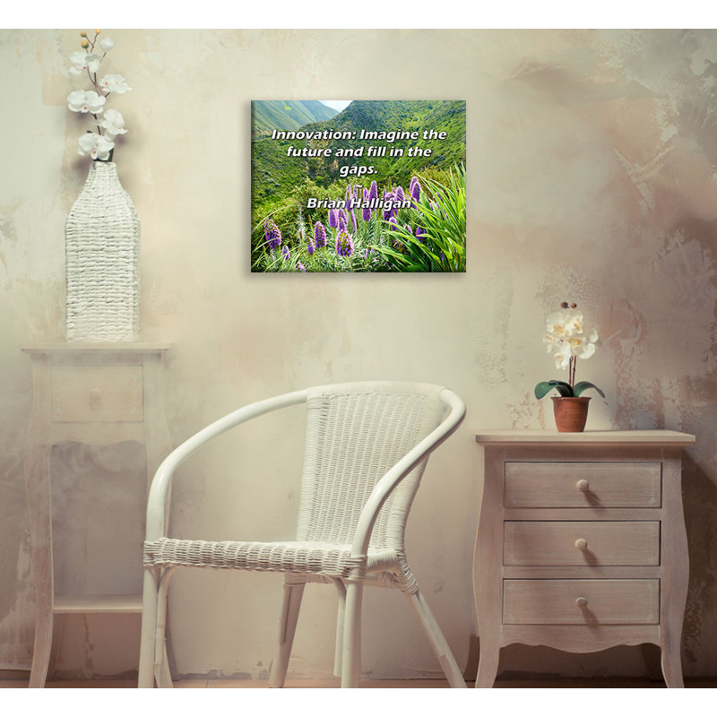 Toile tendue Ophelia & Co. par Brian Halligan: «Innovation: Imagine the future and fill in t