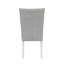 Ensemble de 2 chaises d'appoint en velours gris et blanc à finition brillante élisaveta
