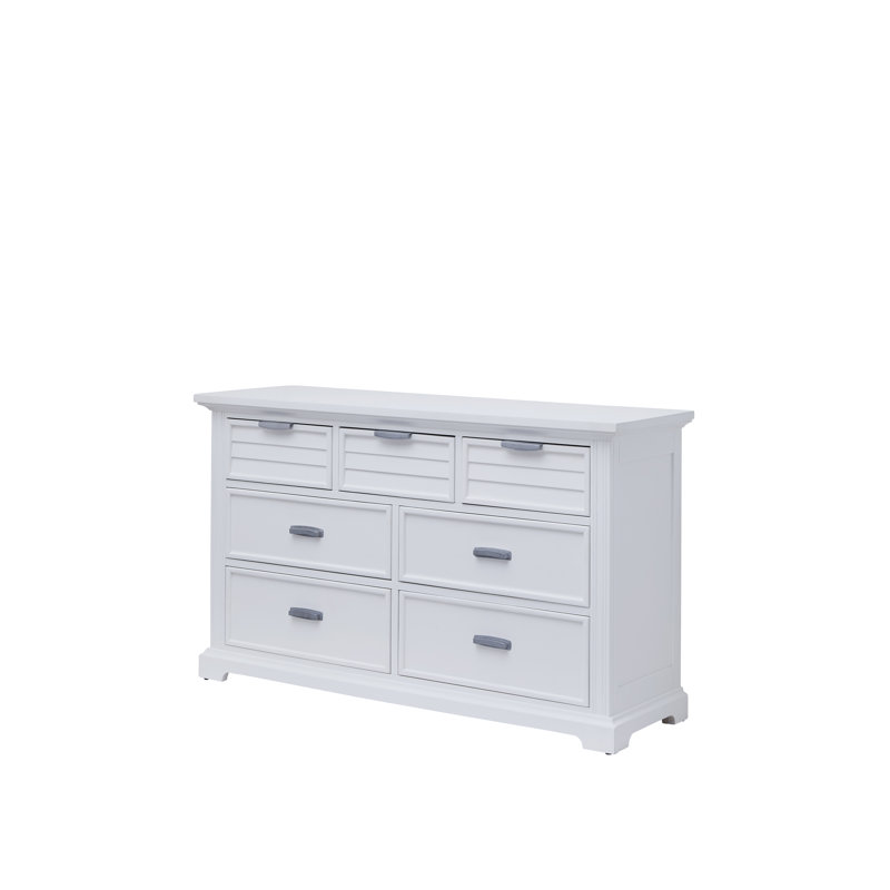 Greber 7-Drawer Dresser - Coastal White, White