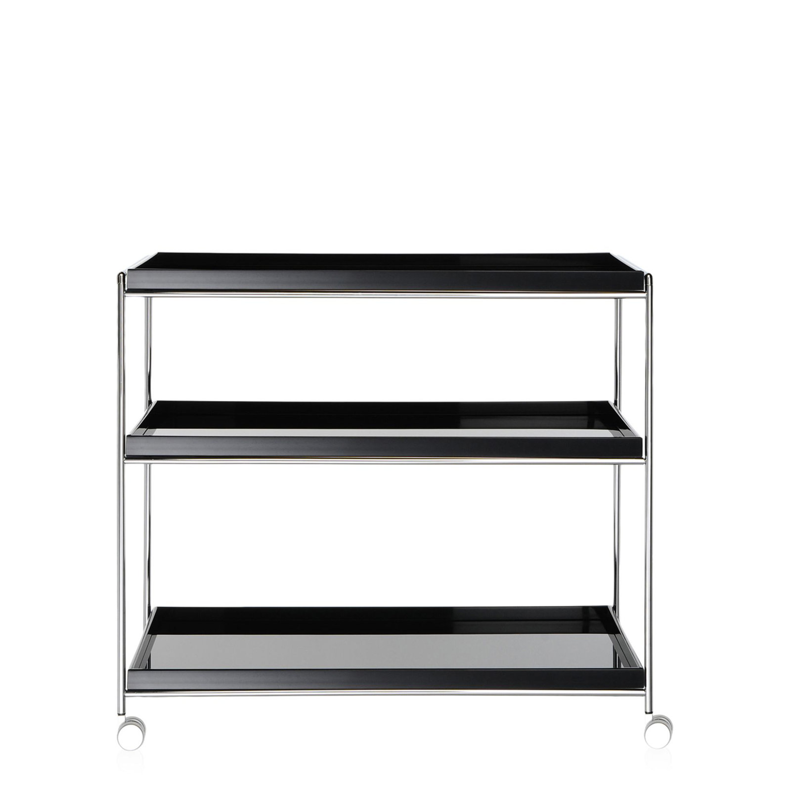 Trays Kitchen Cart, Black