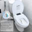 Siège de toilette électrique bidet avec télécommande, siège de toilette chauffant, eau chaude instantanée, séchoir à air chaud, couvercle à fermeture lente, affichage à DEL