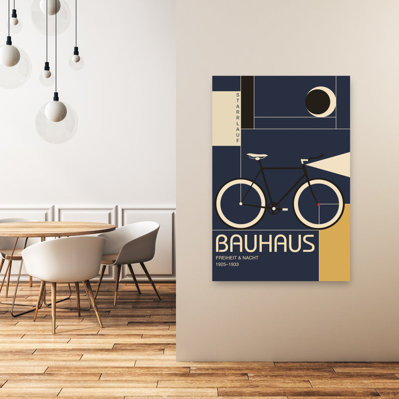 Art mural paysage géométrique rétro rétro, 48" H x 32" W