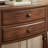American-style vintage brown console table