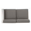 Canapé modulaire d'extérieur réversible de 80,85 po avec coussins Caggiano