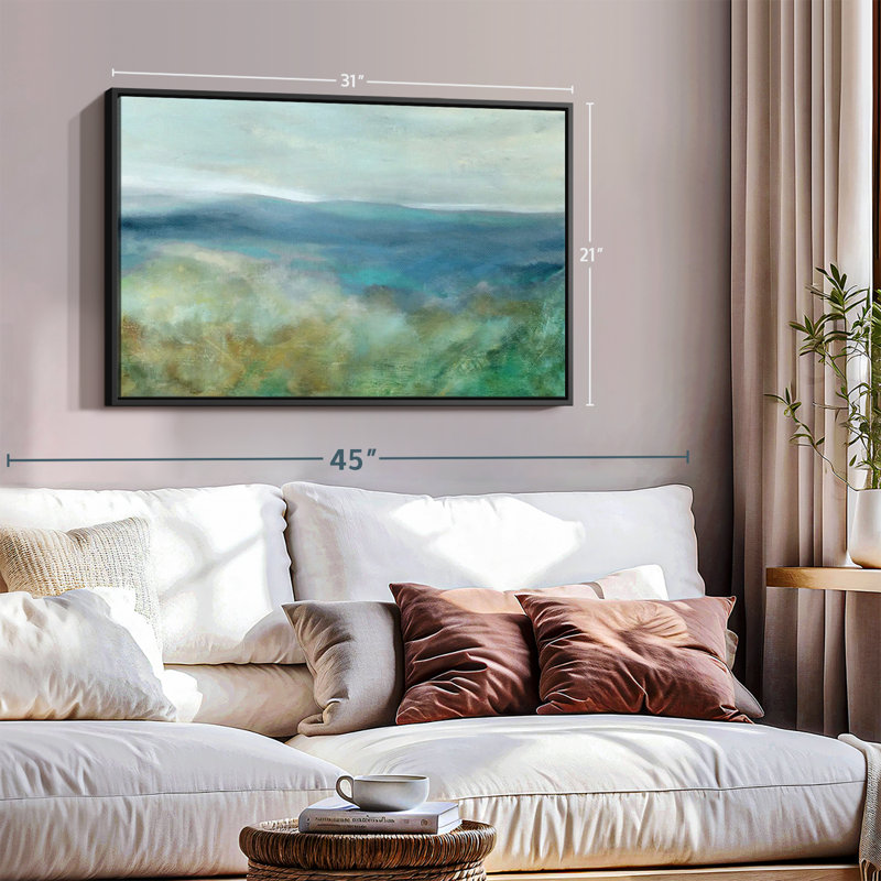 Blue Mountain Overlook Canvas Print, 21" H x 31" W