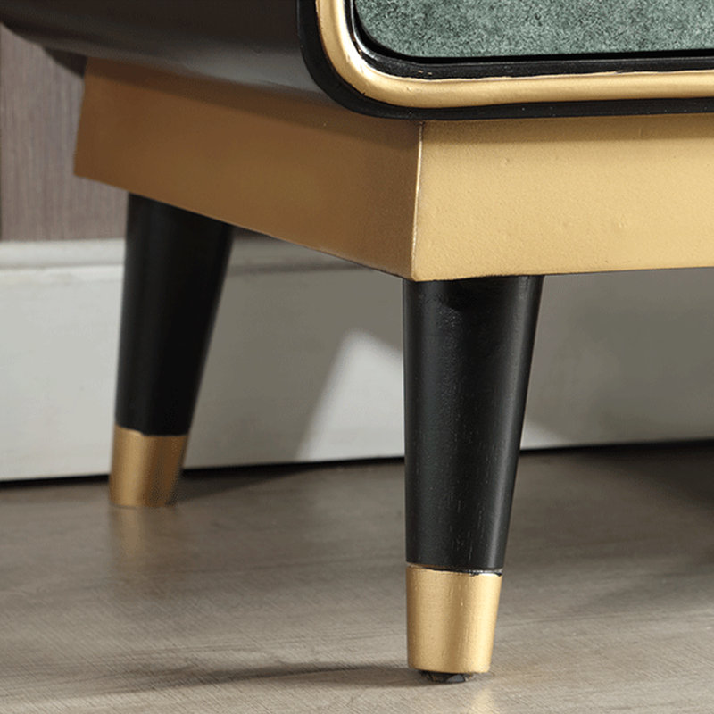 Buffet d'entrée élégant et moderne, H 33,46 po x l 31,5 po x P 15,75 po, Noir