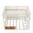 Full XL over Queen Bunk Bed with Ladder, Guardrails, Pegboard & Bookshelf, Beige-775548860-775548851