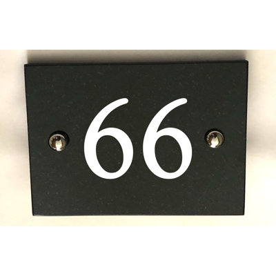 Brumby 10cm H Reflective Stone House Number