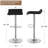 Aryelle Swivel Upholstered Adjustable Height Counter Stool with Metal Frame-95031695