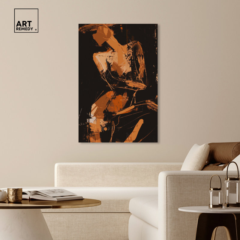 «Graceful Abstraction» par Art Remedy, H 54 po x l 36 po, Toile tendue