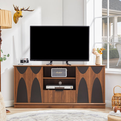 Meuble télé d'angle 57,9 po avec rangement