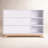 dadada Central Park 3-Drawer Dresser with Open Shelving - White/Natural-106928032