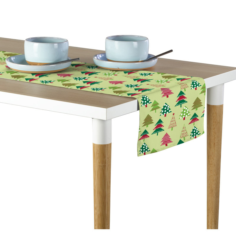 Northvale Geometric Christmas Table Runner, 72" L x 12" W
