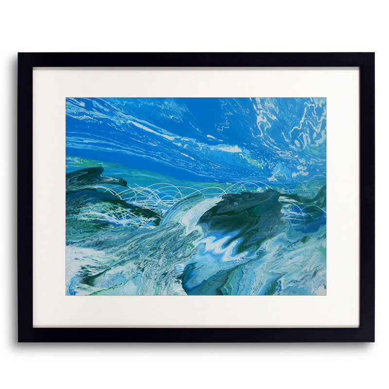 WEST COAST Print by Will Birdwell, Black Framed Paper, 17.25" H x 21.25" W