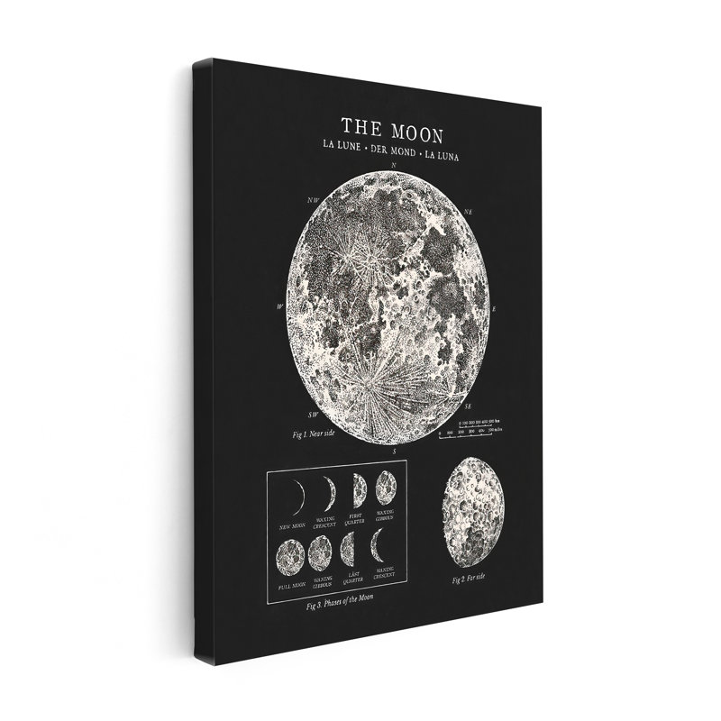The Moon No3, H 11 po x l 14 po, Canevas, Sans cadre