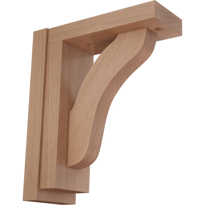 Support en bois Reece, Cerisier, H 7,5 po x l 2,5 po x P 6,25 po