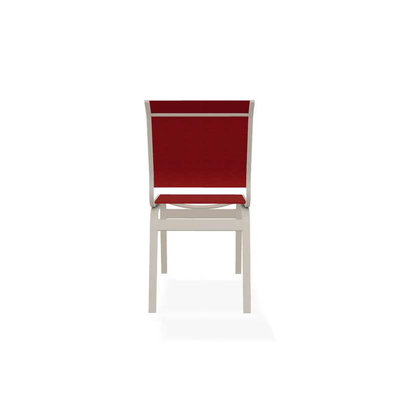 Chaise d'appoint de salle à manger Hiraku, Désert texturé, Rouge 1D Sunbrella®