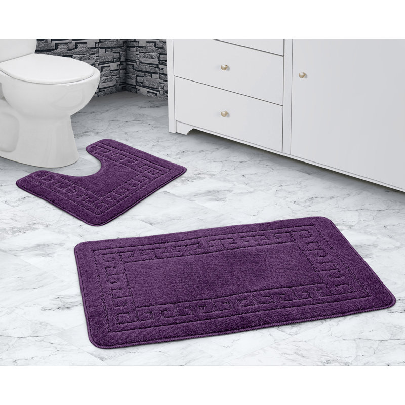 Kelya 2 Piece Bath Set, Aubergine/Mauve
