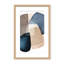 «Abstract Blue Brown Blocks» par Kathrin Pienaar, œuvre d'art sur papier encadrée-81387082-131292252-131292256